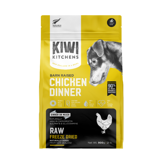 Kiwi Kitchens - 凍乾全犬糧 – 穀飼雞肉  142g (黃)