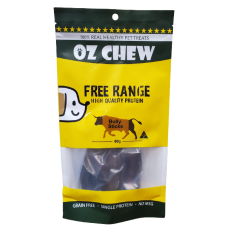 OZ Chew [OZ_BS]  純天然風乾牛鞭(Bully Stricks) 狗小食 80g