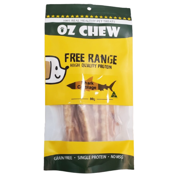 OZ Chew [OZ_SC]  純天然風乾鯊魚骨 狗小食 80g