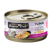 Fussie Cat Tuna with Chicken 極品吞拿魚 + 雞肉肉汁主食罐 80g [FUG-YLC]